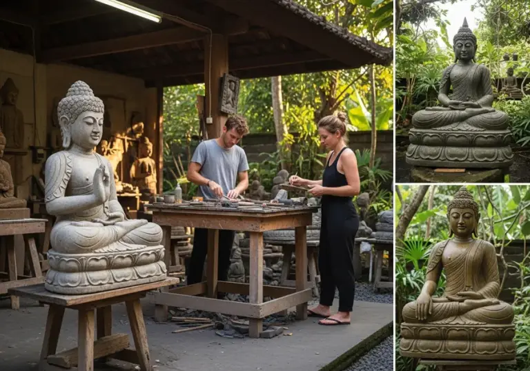 Outdoor & Garden Buddha Statues from Bali | Weatherproof Hand-Carved